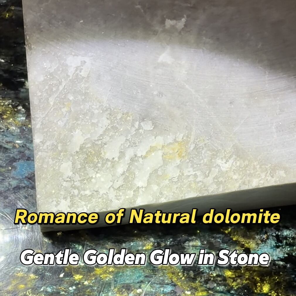 Premium Dolomite slabs direct from our quarry! No middlemen, just factory-direct prices,with a creamy white base that gl