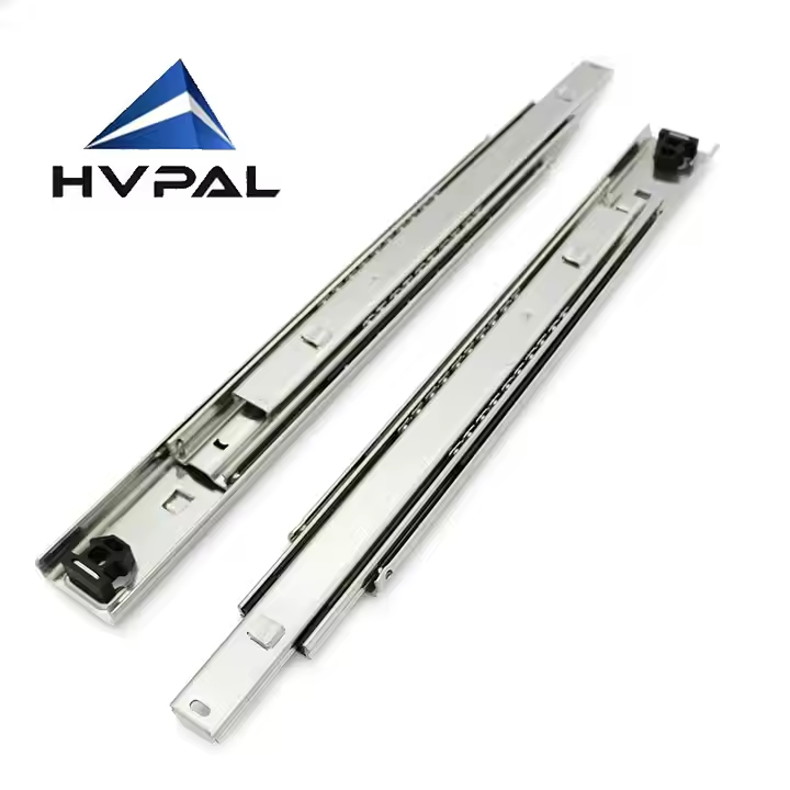 HVPAL Βαριά Κατηγορίας 3 Τμήματα Σλάιντ με Αναδρομικά Κύλινδρα και Κολλώμενα Κλιπς, 12-30 Ιντσάς, Επιλογή Soft Close, Χωρίς Παρεξοδισμό για 10.000 Κύκλους