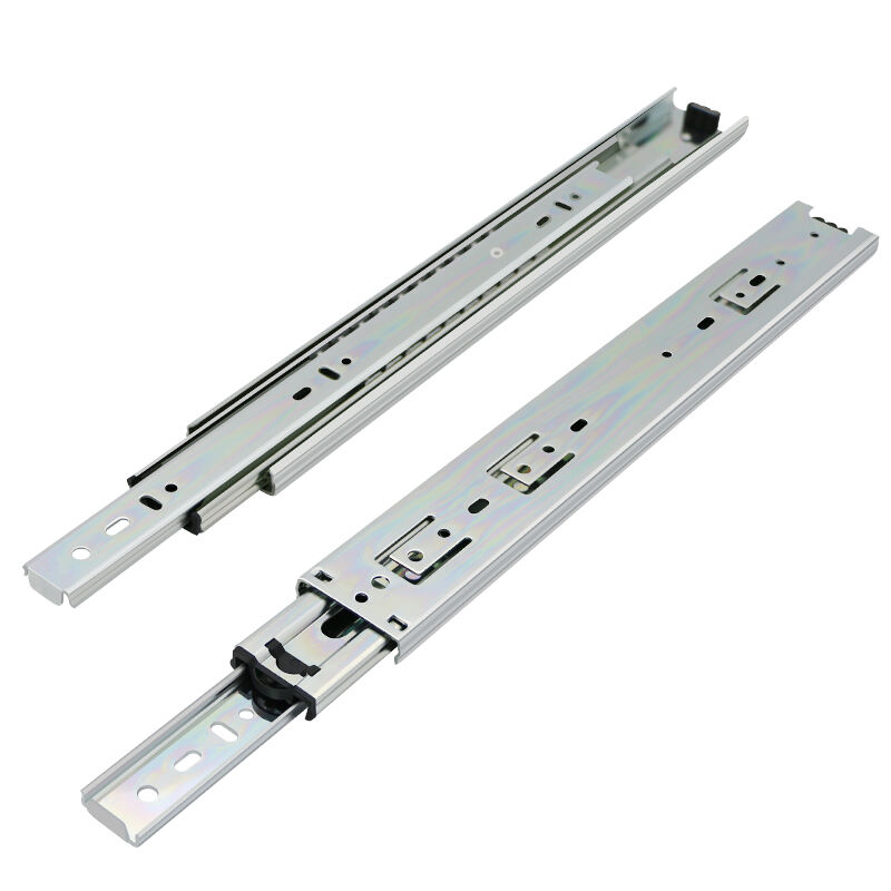 HVPAL Detachable with Option Snap-On Installation Heavy Duty Drawer Slide 3-Section Telescopic Drawer Runner for Furniture