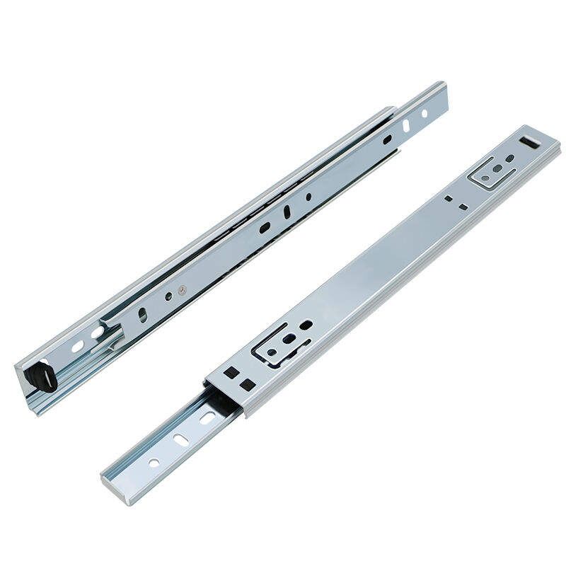 HVPAL Corredera para Cajones de Dos Secciones con Rodamientos de Bolas, 25kg de Capacidad de Carga, Duradero Acero Laminado en Frío, Tipo de Inserción Opcional