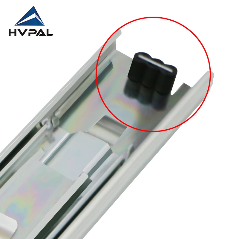 HVPAL Premium 3-Section Snap-on Steel Ball Slides 45kg Heavy Load 12-22 Inch Length Options Quick Assembly Drawer Runners