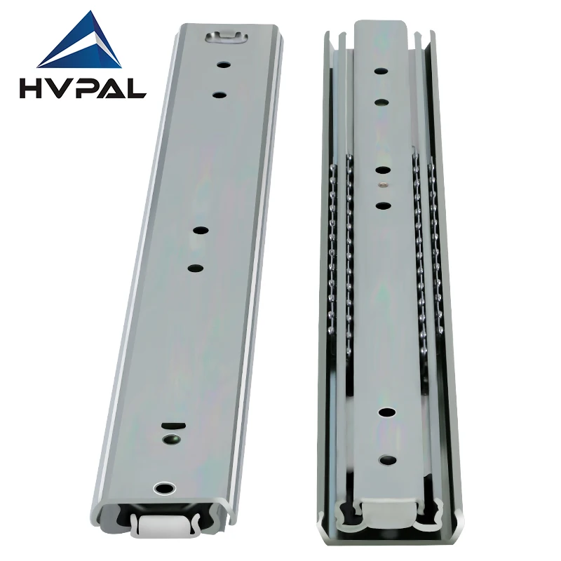 115kg Heavy Load 3-Section Drawer Slide Full Extension 12-40 Inch Length Optional Snap-In for Furniture,Industrial Drawer 