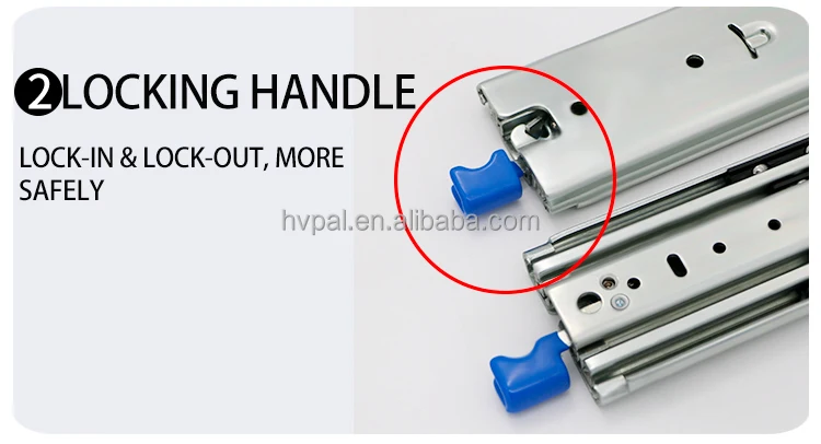 thanh trượt kéo toàn phần chịu tải 227KG với chức năng khóa cho giường xe tải, kích thước 227KG 18'' 20'' 20'' 24'' 30''.