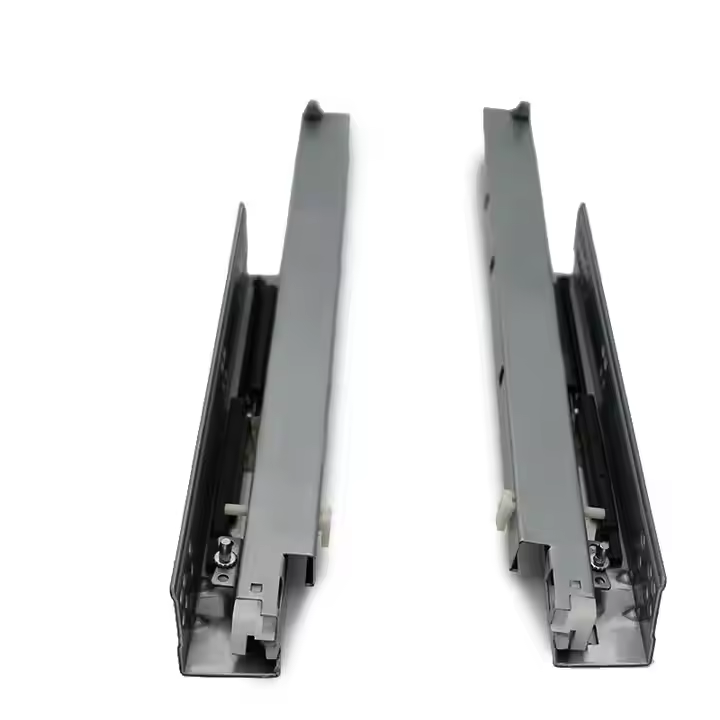 HVPAL Łatwa instalacja 3-sekcyjne ukryte prowadniki szuflady z miękkim zamknięciem 300-550 mm (12-22 cale) nośność 30 kg do szafki/kuchennej