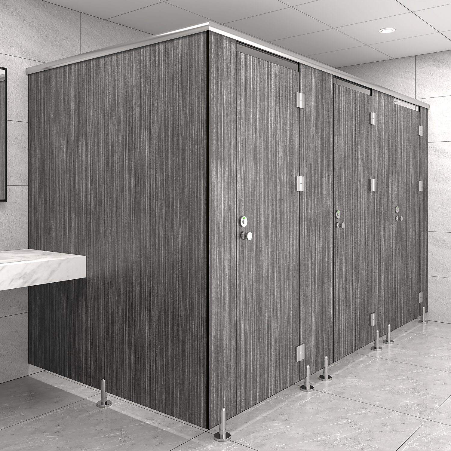 Durable HPL Cubicle for Shopping Malls & Offices, Sound-Insulated ...