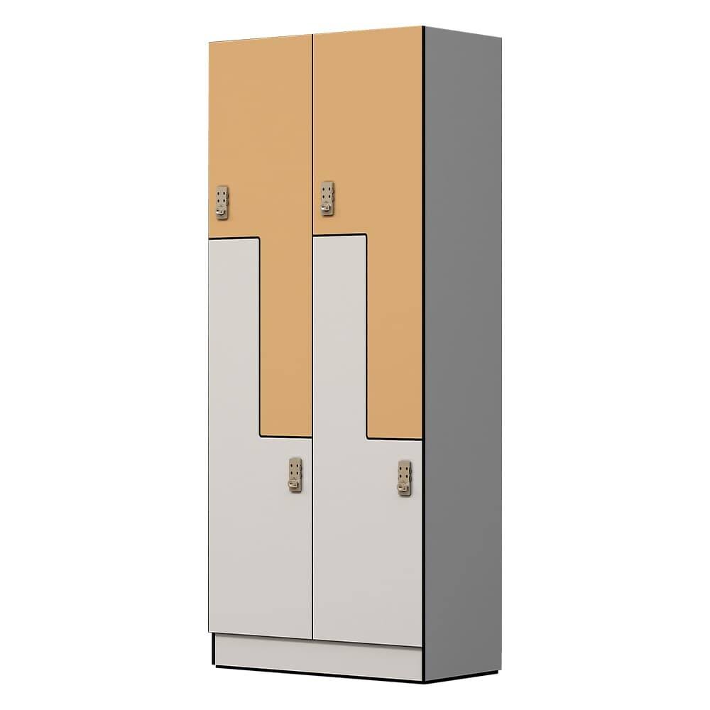 Premium Z-Type HPL Locker for High-End Fitness Clubs & Spas, Moisture-Proof Classified Storage
