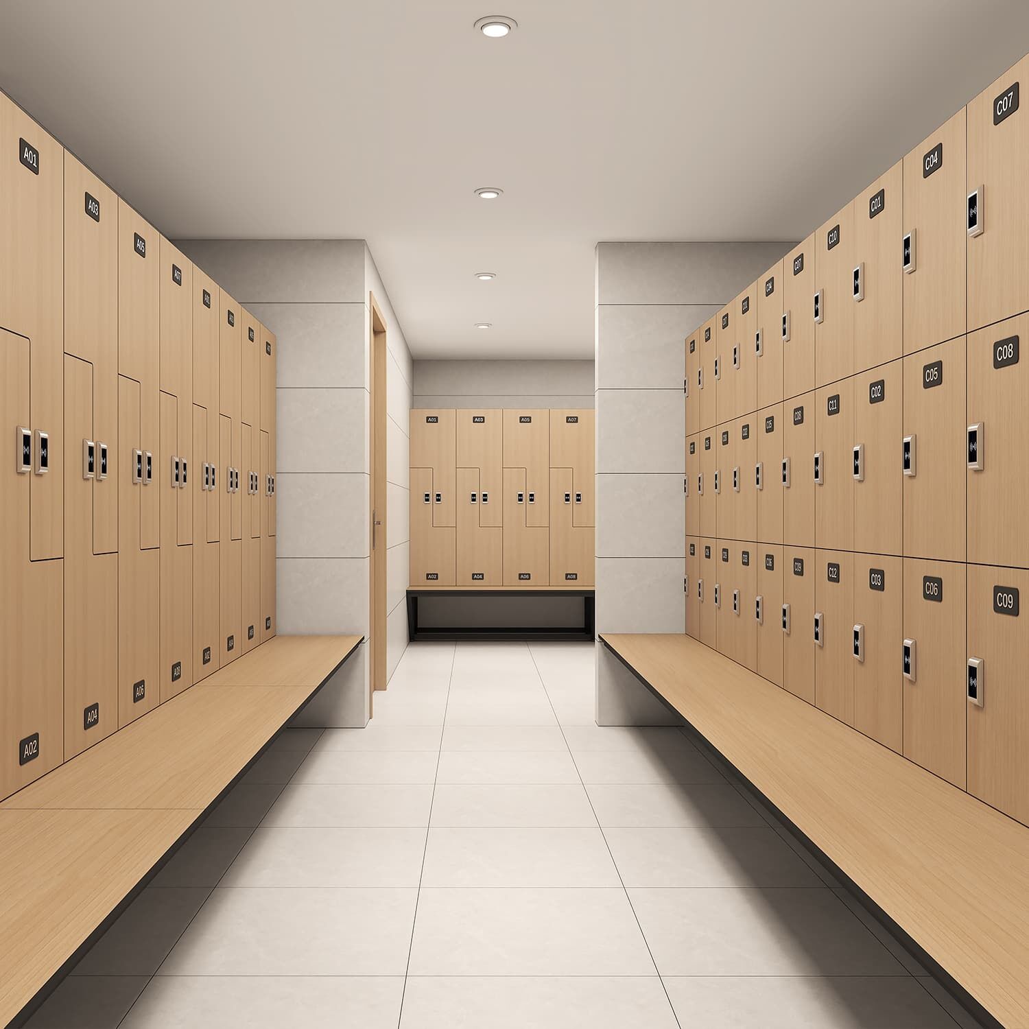 Customizable Z-Type HPL Locker for Luxury Malls & Offices, High ...