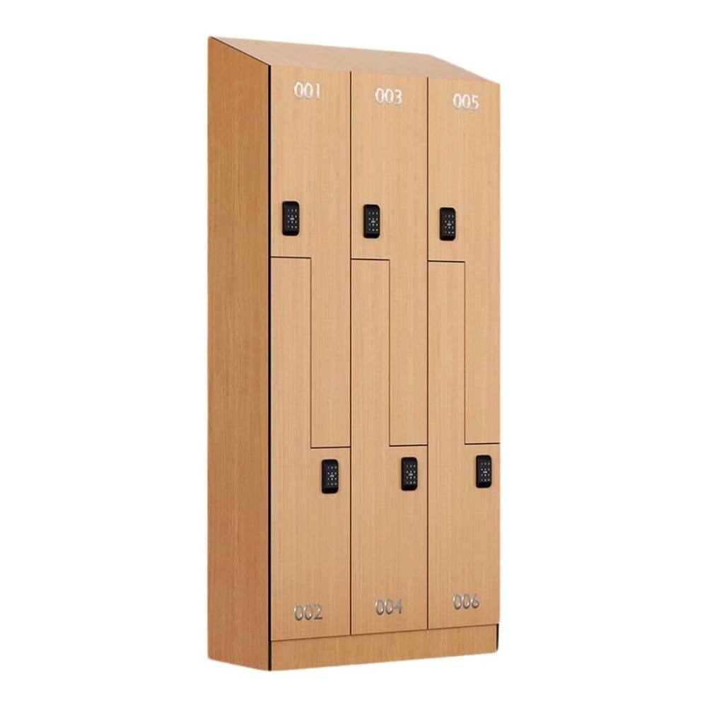 Anti-Dust Sloping Top Locker for Shopping Malls & Hospitals, Commercial-Grade Durable Storage