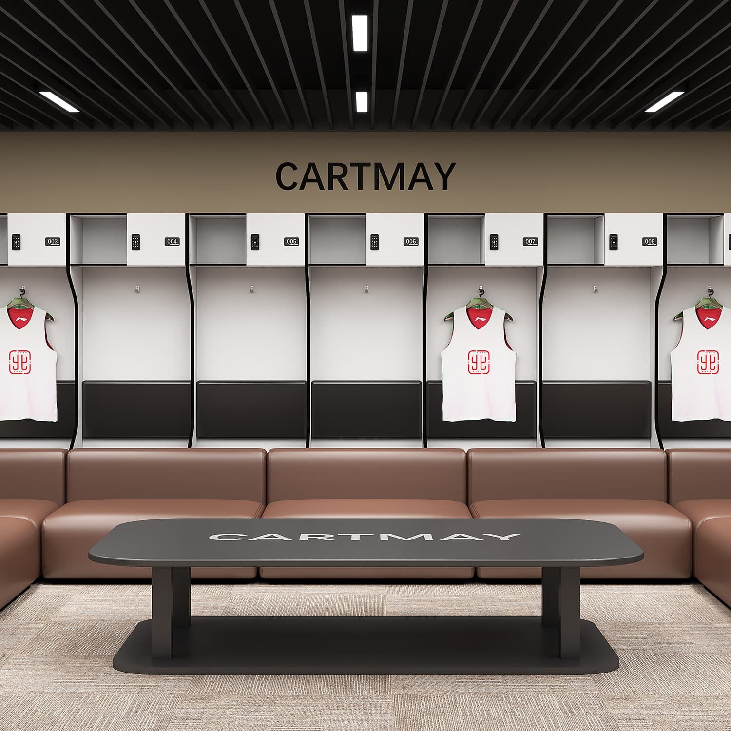 Moisture-Resistant Athletic Locker for Professional Sports Venues & Gyms, Durable Steel Storage