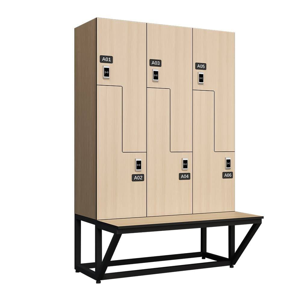Hygienic Z-Type HPL Locker for Premium Hospitals & Medical Centers, Classified Storage Solution