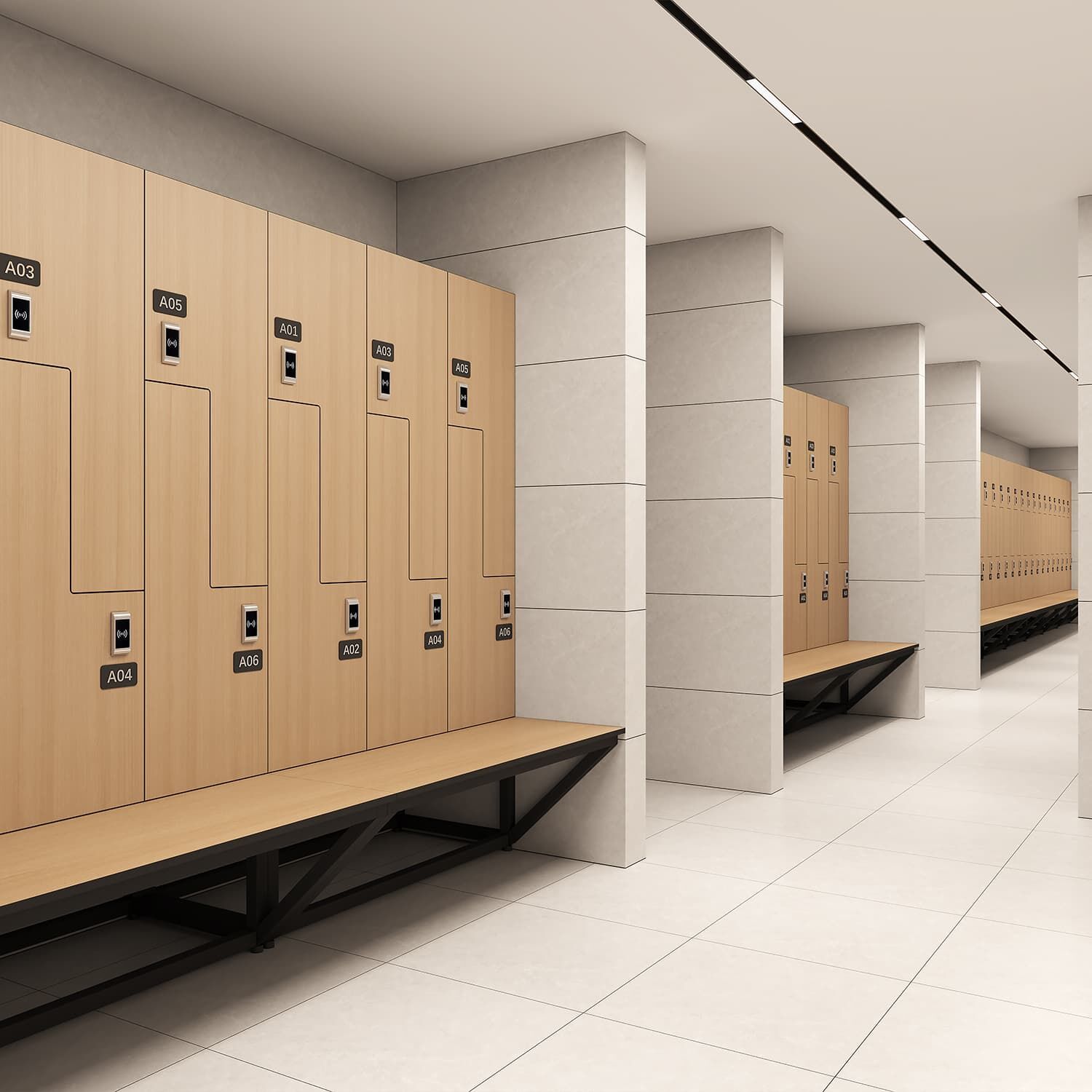 Customizable Z-Type HPL Locker for Luxury Malls & Offices, High ...