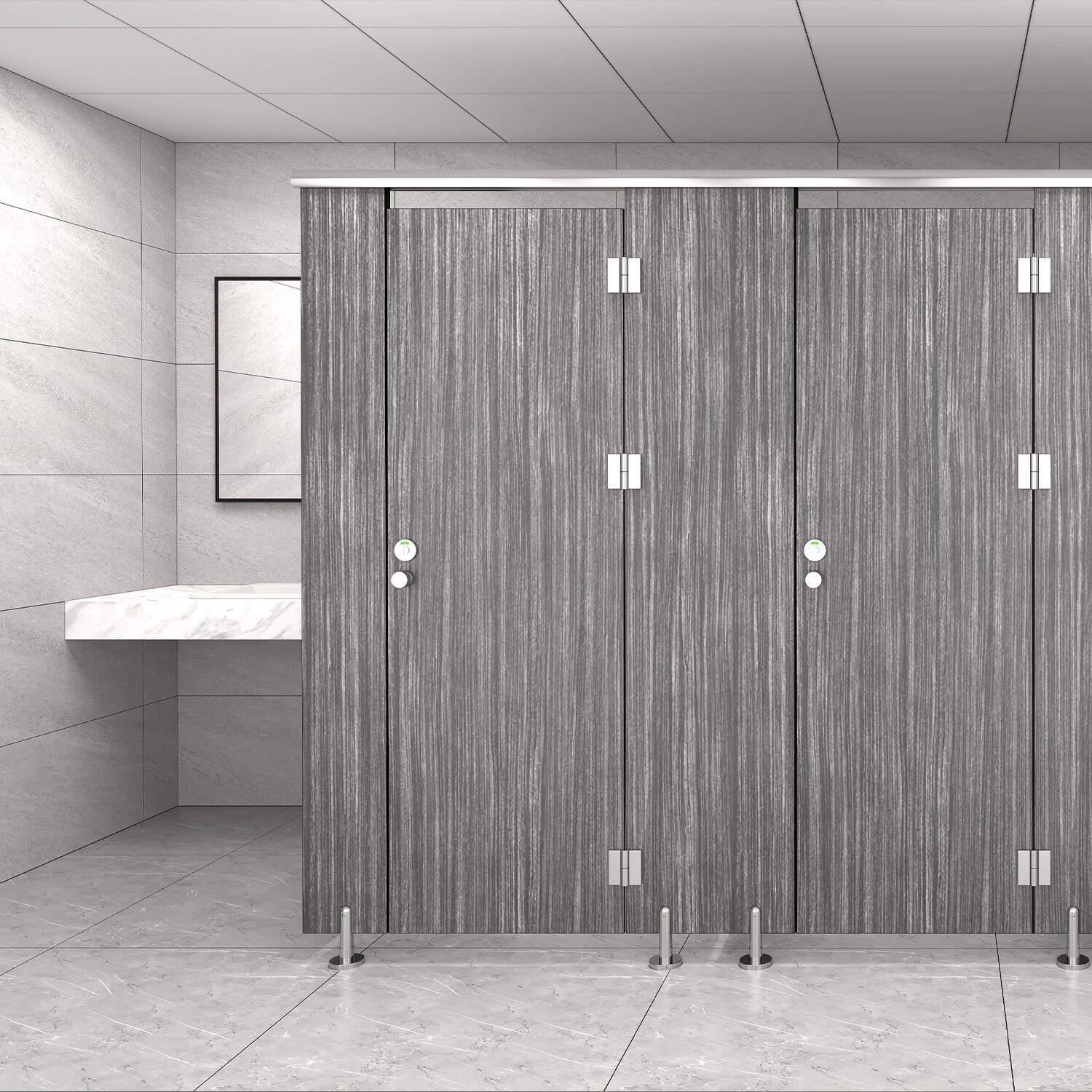 Durable HPL Cubicle for Shopping Malls & Offices, Sound-Insulated Commercial Partition