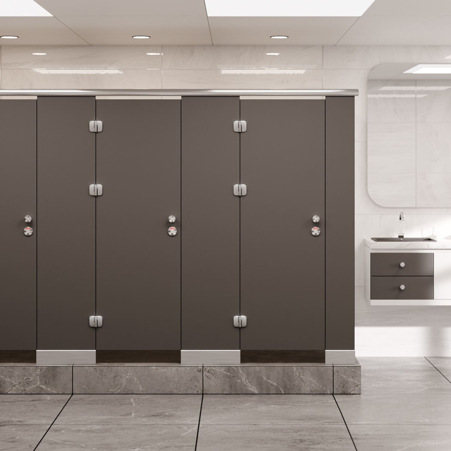 Durable HPL Cubicle for Shopping Malls & Offices, Sound-Insulated ...