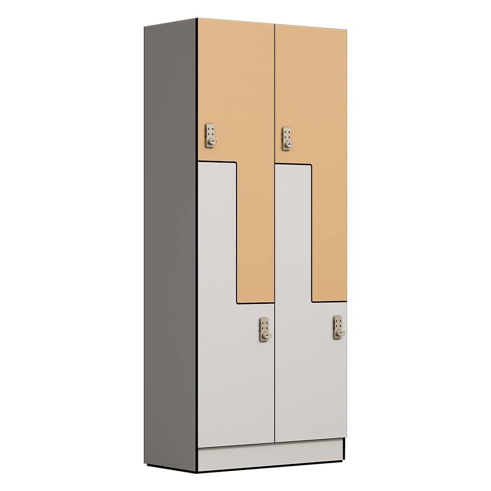 Premium Z-Type HPL Locker for High-End Fitness Clubs & Spas, Moisture-Proof Classified Storage