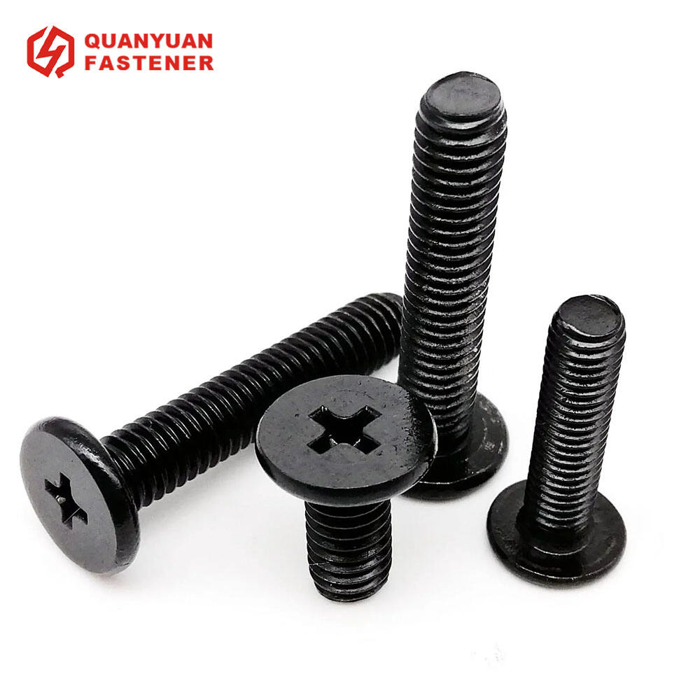 Black Oxide Phillips Flat Machine Screw