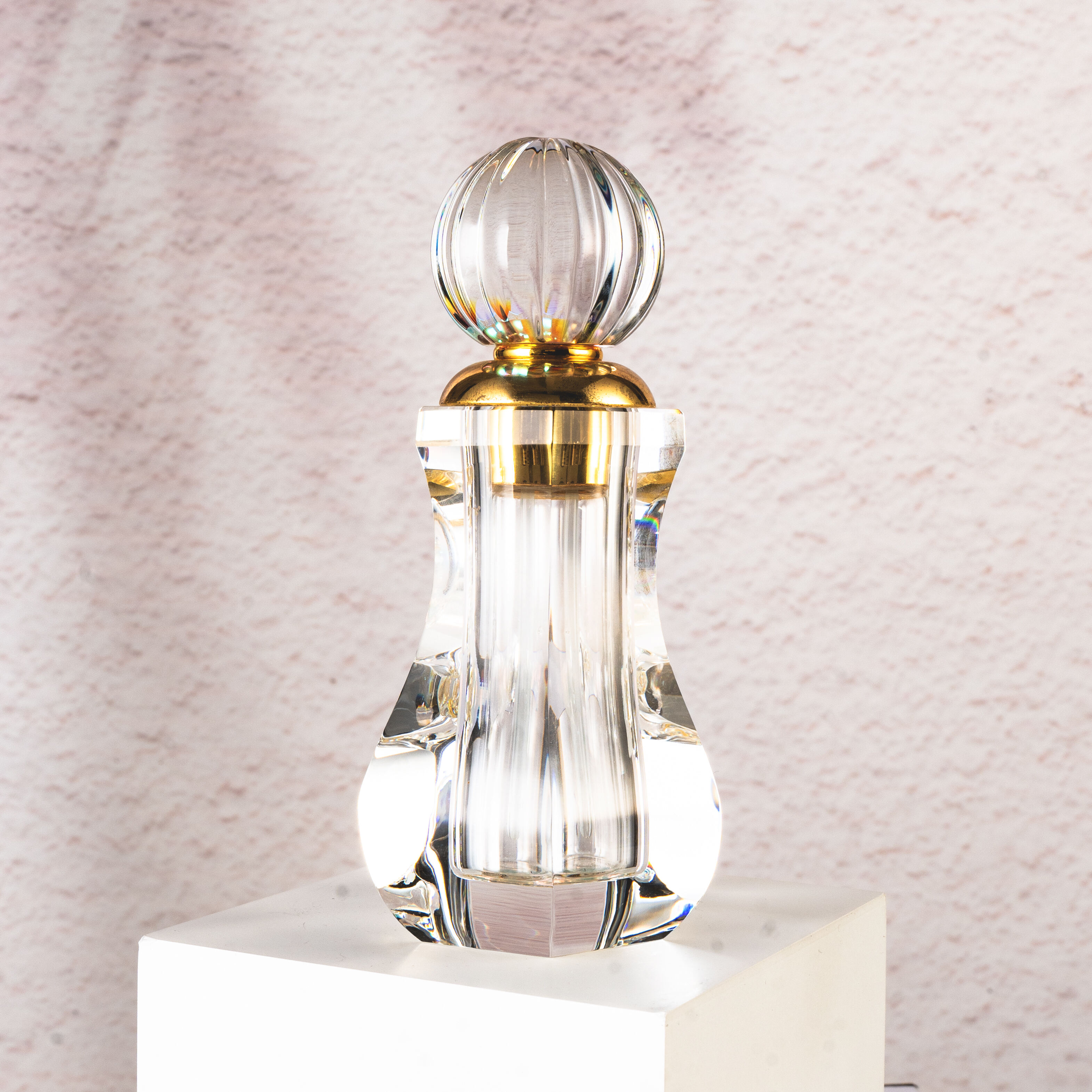 SmallBridge high-grade crystal perfume bottle transparent gourd shape wholesale can be customized for personal use can be used as a decoration collection bottle body 495g