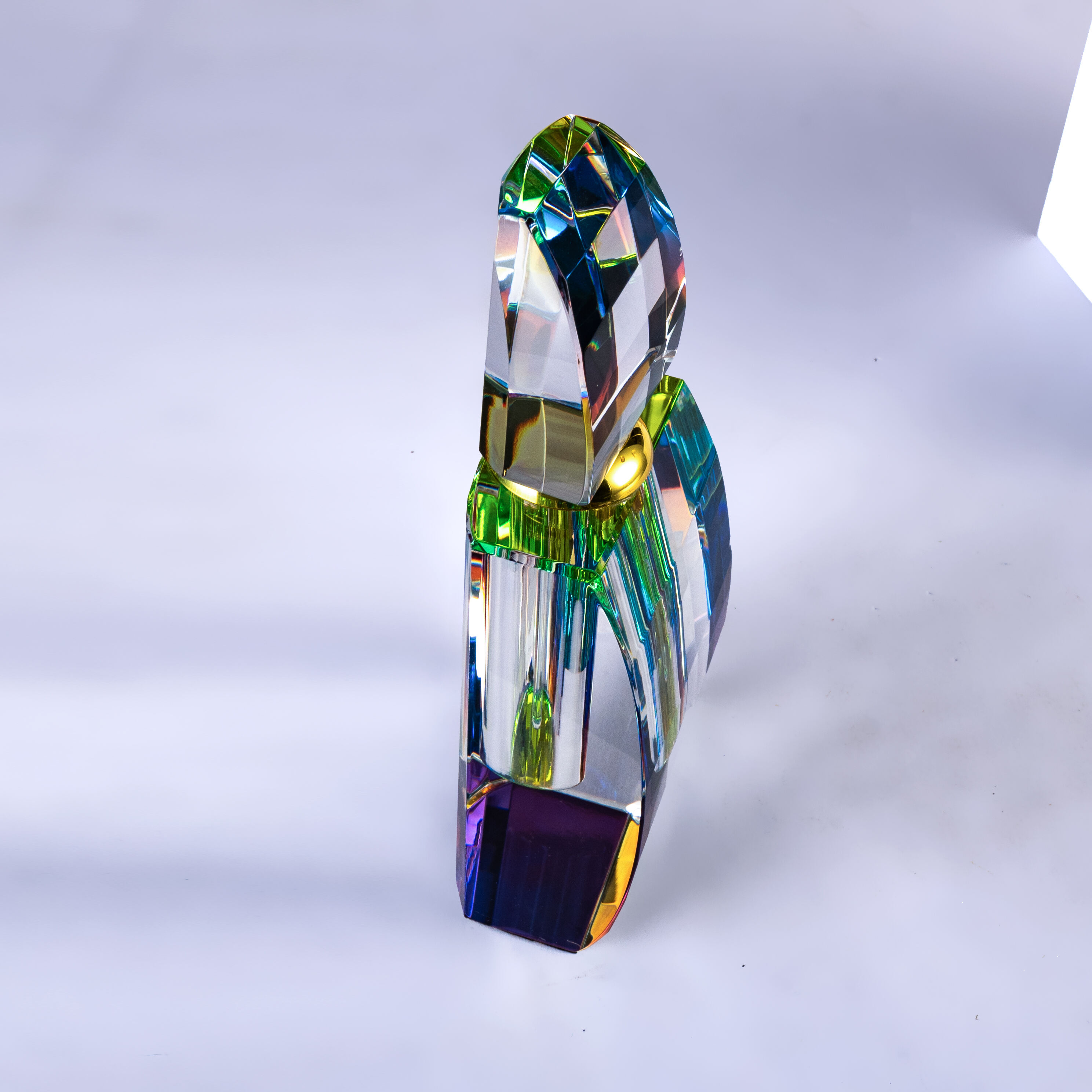 SmallBridge Frasco de Perfume de Cristal Luxuoso Atacado Cor Revestida Estilo Barco à Vela Premium Óleo Essencial Frasco de Perfume com Bastão de Gotejamento Adequado para Uso Pessoal