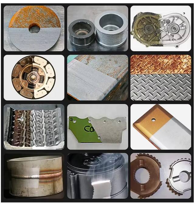 Display of cleaning machine samples