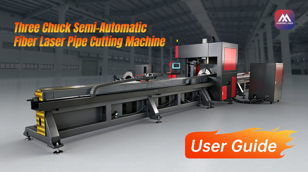 machine de découpe laser pour tubes biseautés à 3 mandrins | Démonstration complète et tutoriel étape par étape