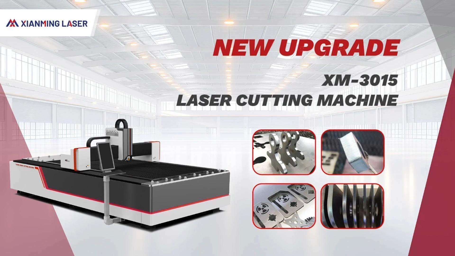 Máy cắt laser chân thấp XM 3015 nâng cấp mới cho kim loại thép cacbon