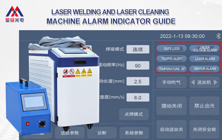Laser Welding and Laser Cleaning Machine Alarm Indicator Guide
