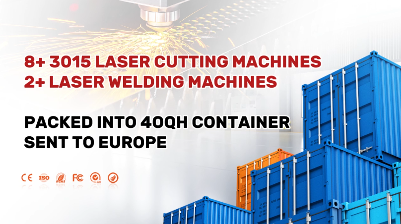 8 découpeuses laser à fibre + 2 machines à souder expédiées au Moyen-Orient | Xianming Laser