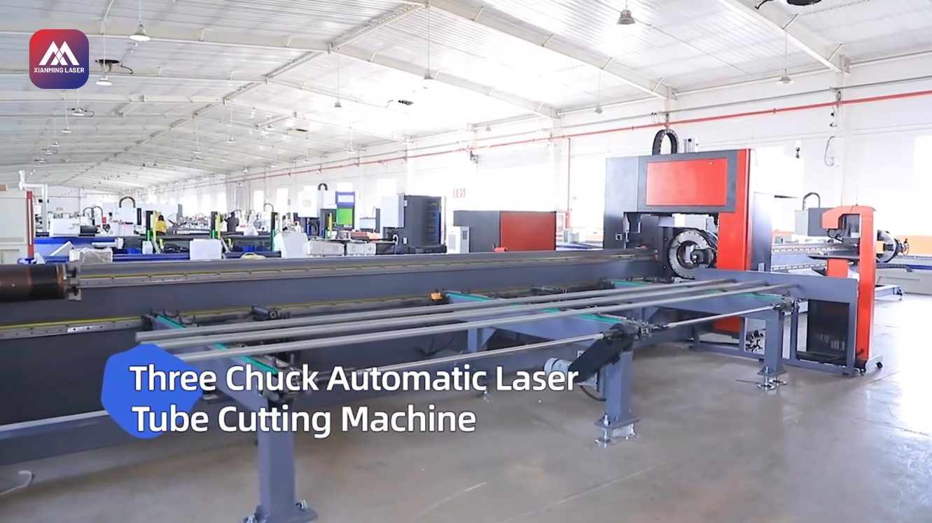 Triple Chuck Bevel Tube Laser Cutting Machine | Stable & High-Precision Pipe Processing