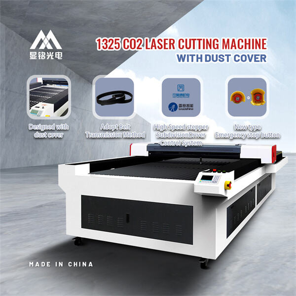 1325 co2 laser cutter with dust cover High quality laser engraving machine 