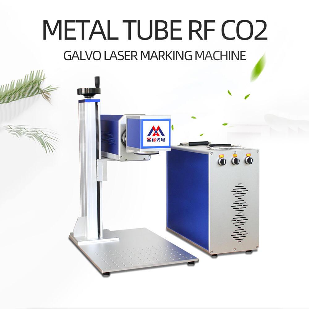 Metalrør RF CO2 Galvo Laser Markeringsmaskine