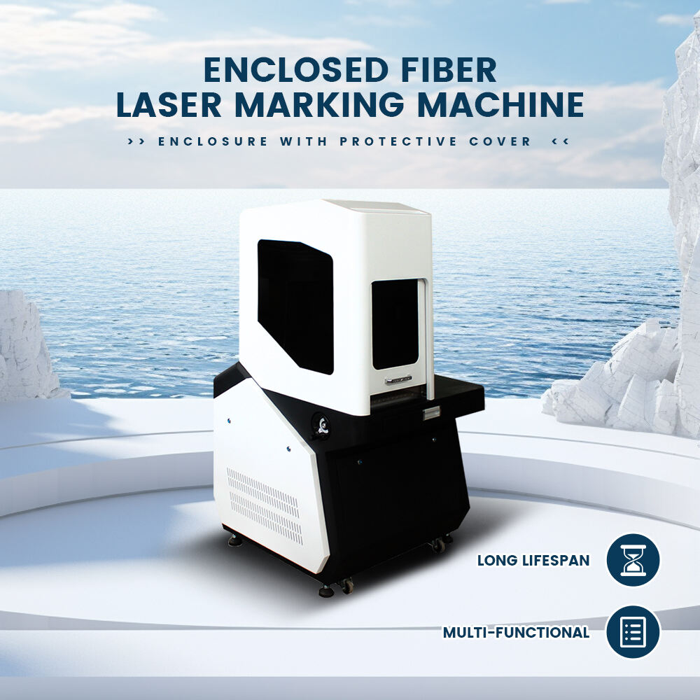 Enclosed fiber laser marking machine