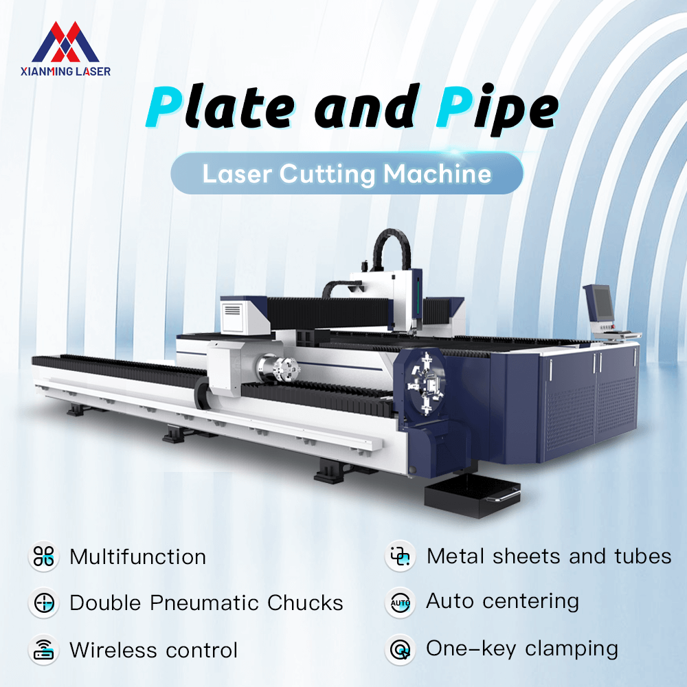  3015 Sheet and Tube Integrated  Laser Cutting Machine for Metal Precision Cutting