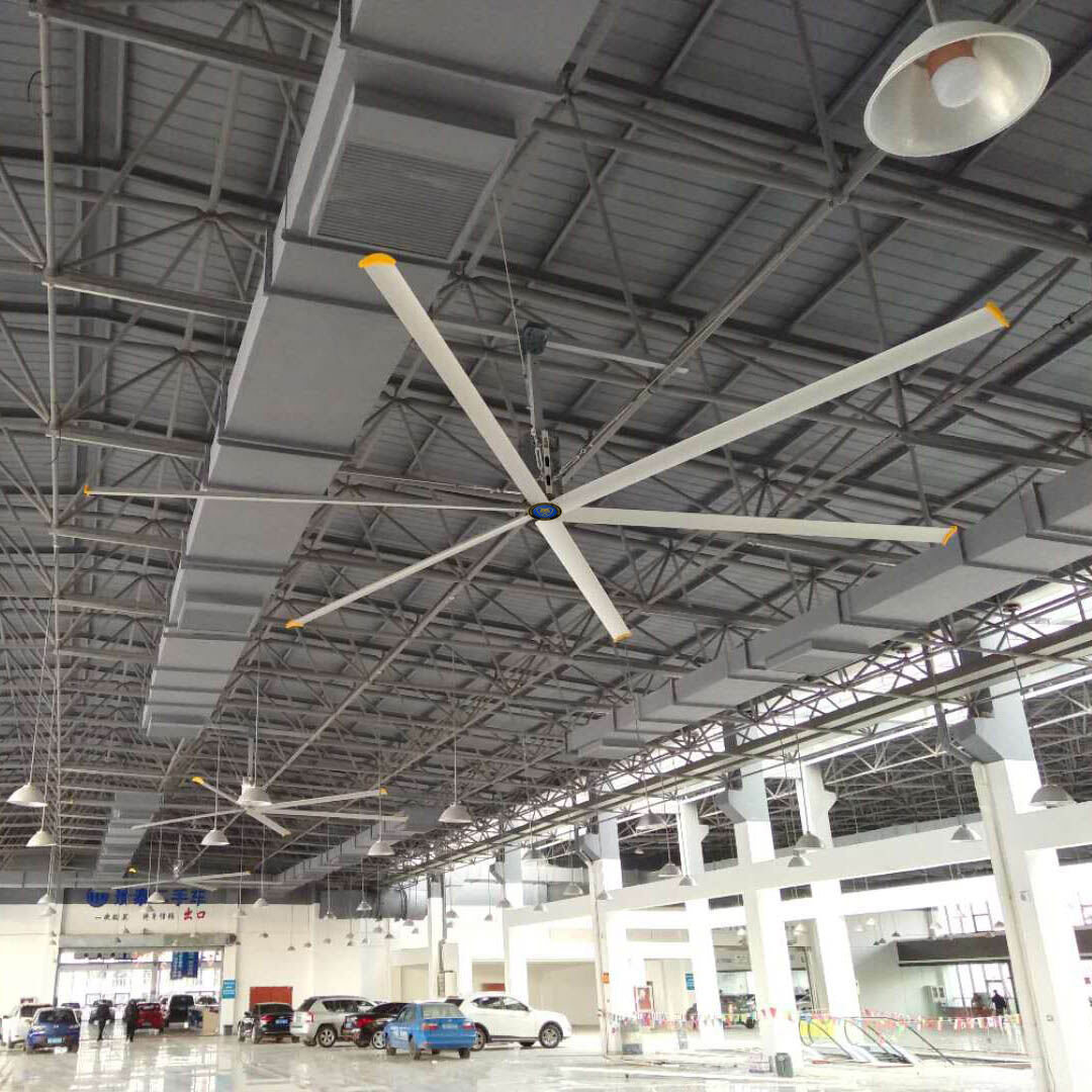 Populær HVLS industriiel stor loftventilator til garage