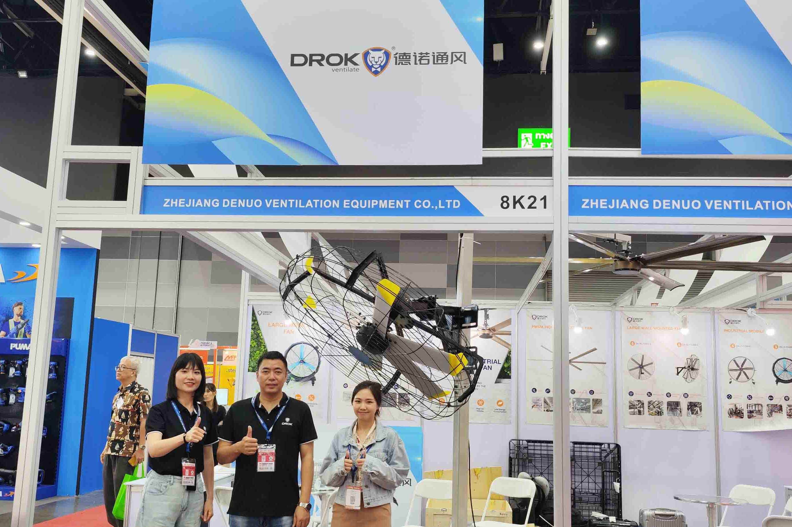 DROK Ventilation attracted attention at the Thailand Exhibition