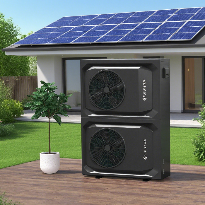Chauffe-eau solaire à pompe à chaleur à entraînement direct photovoltaïque