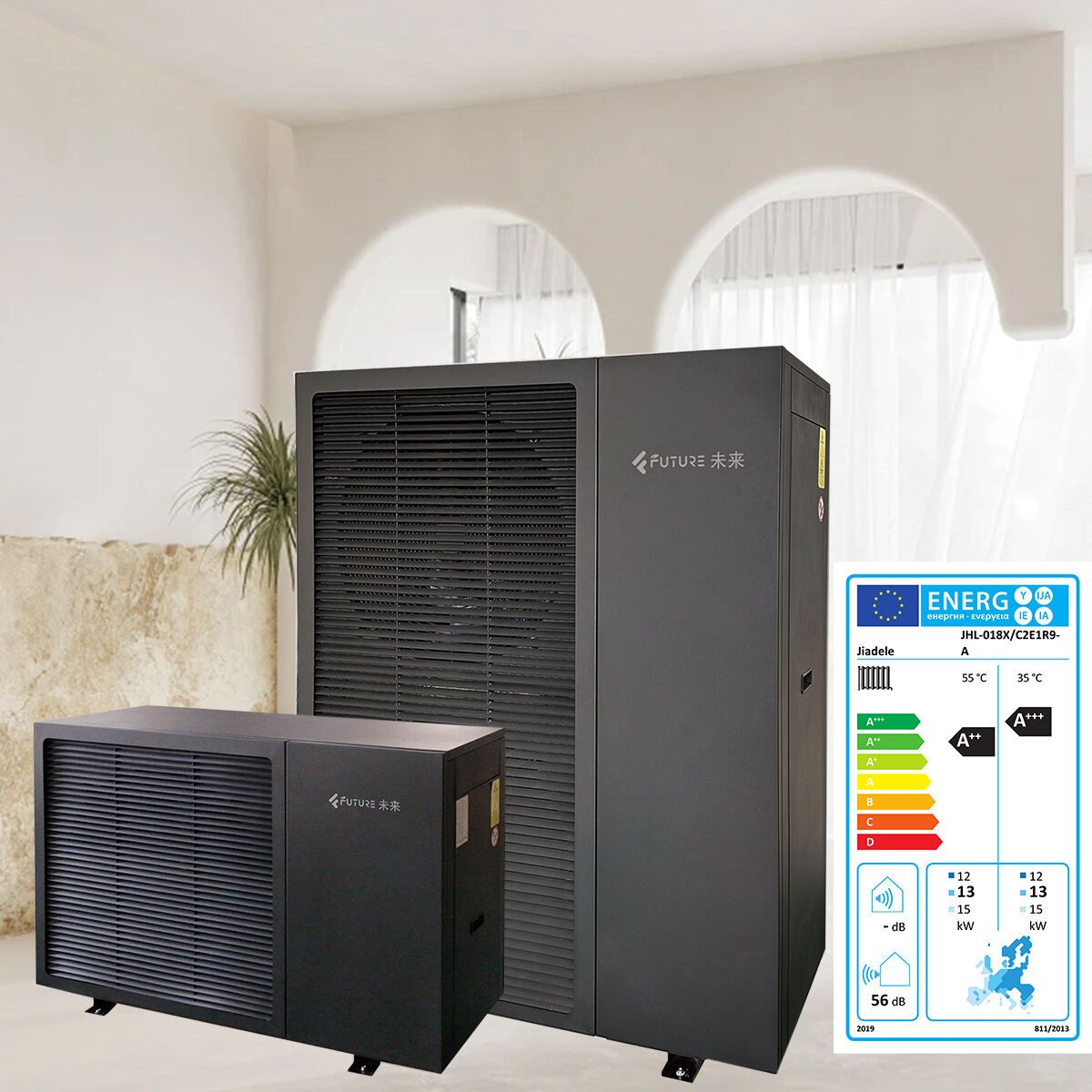 Air to Water Monoblock Heat Pumps DC Inverter