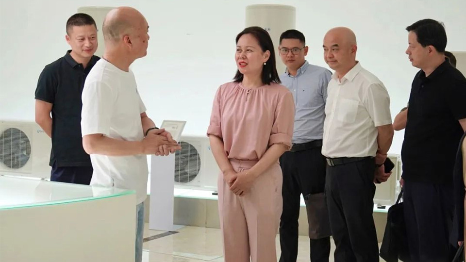 Xu Honglian went to Dingqiao to visit enterprises: unswervingly promote the traditional industry to become bigger and stronger