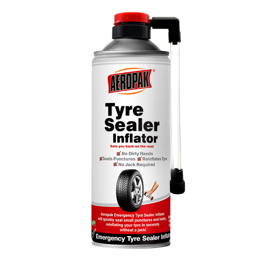 AEROAPK Tyre Sealer Inflator 450ml Tire Emergency Repair & Inflation  For Tubeless Tyres