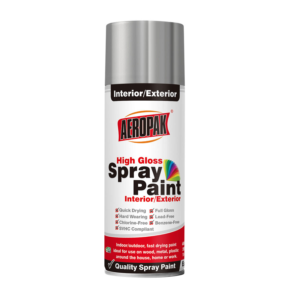 AEROPAK Chrome Paint 400ml High Gloss Silver Mirror Metal Effect Spray Paint Car Paint
