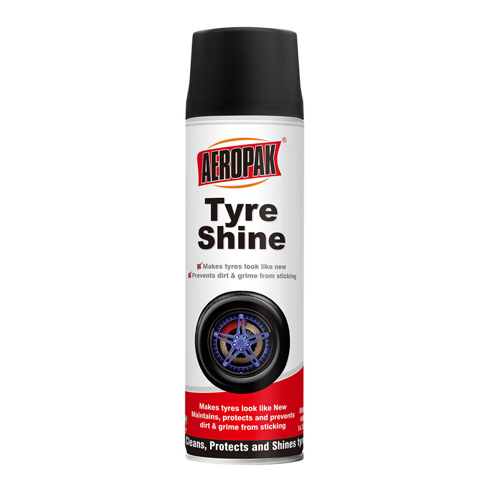 AEROPAK Tyre Shine 500ml Makes Tyre Look Like New 460g Tyre Care