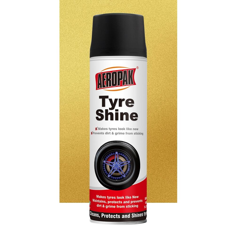 AEROPAK Tyre Shine 500ml Makes Tyre Look Like New 460g Tyre Care