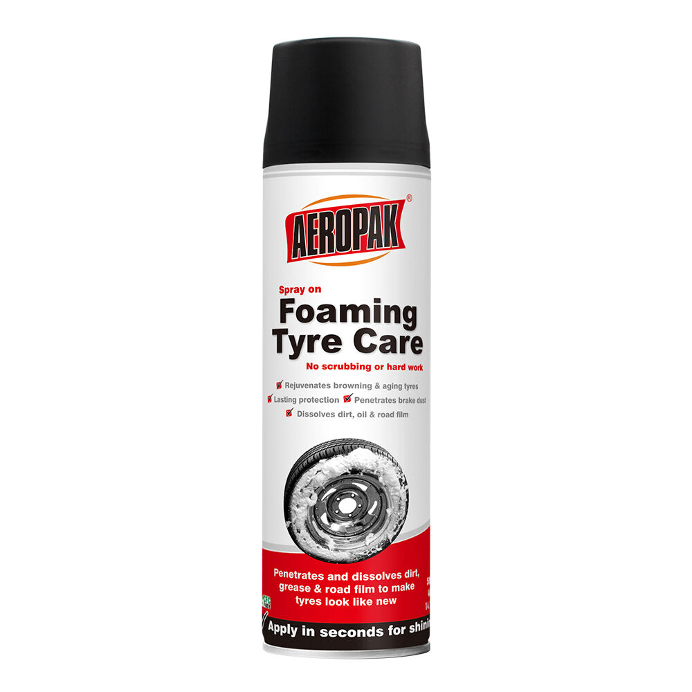 AEROPAK Foaming Tyre Care 500ml Tyre Foamy Cleaner No Scrubbing Or Hard Word