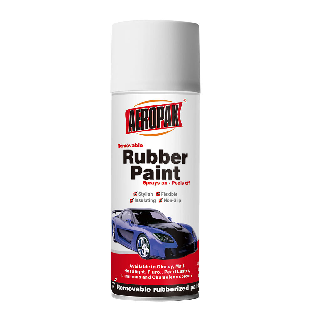 AEROPAK Rubber Paint 400ml Aerosol 390g Removable Spray Paint For Wheel
