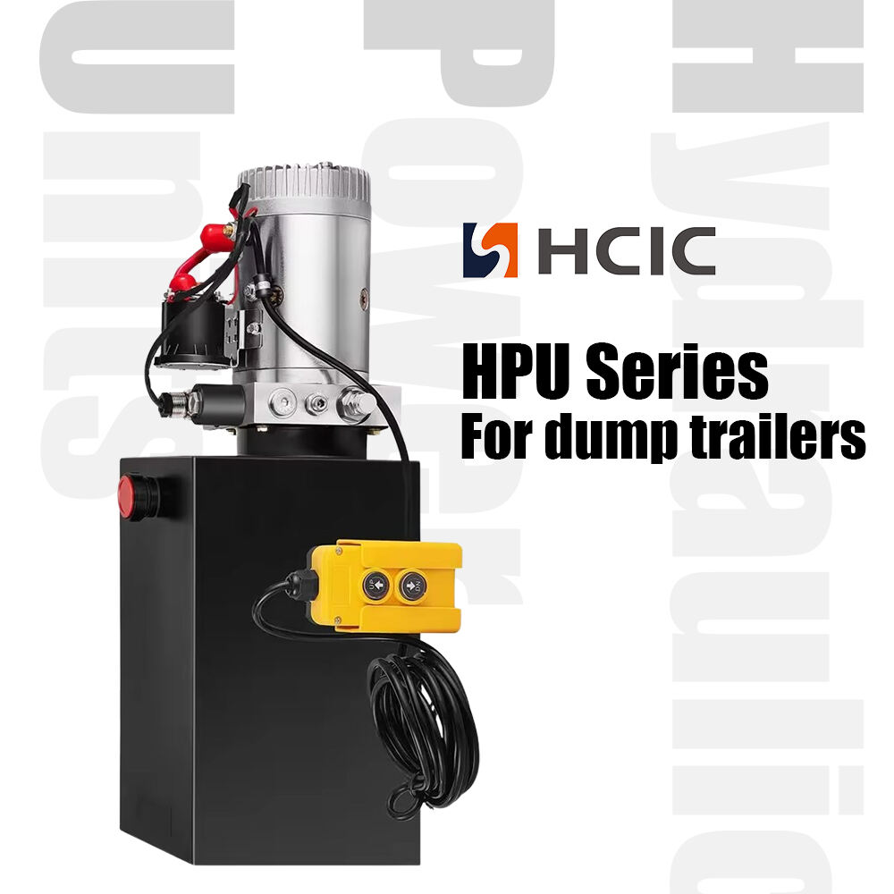 12V DC Hydraulic Power Pack/Unit Double Acting for Dump Trailer Car Lifting