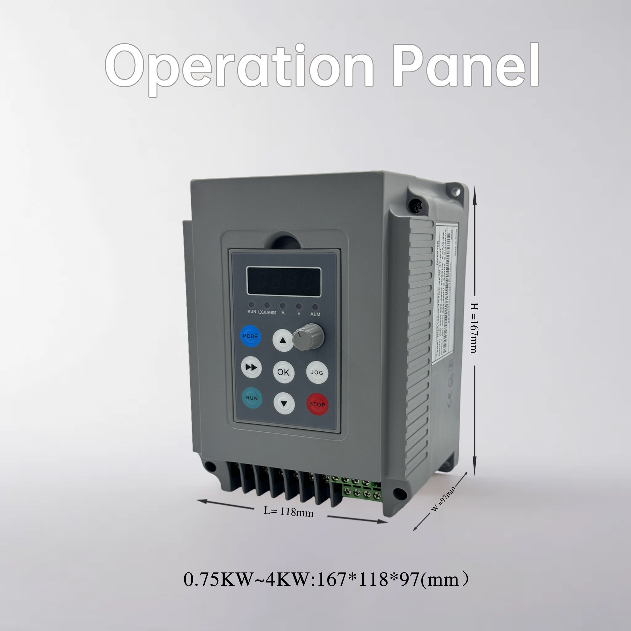 A100 Compact VFD - grey manufacture