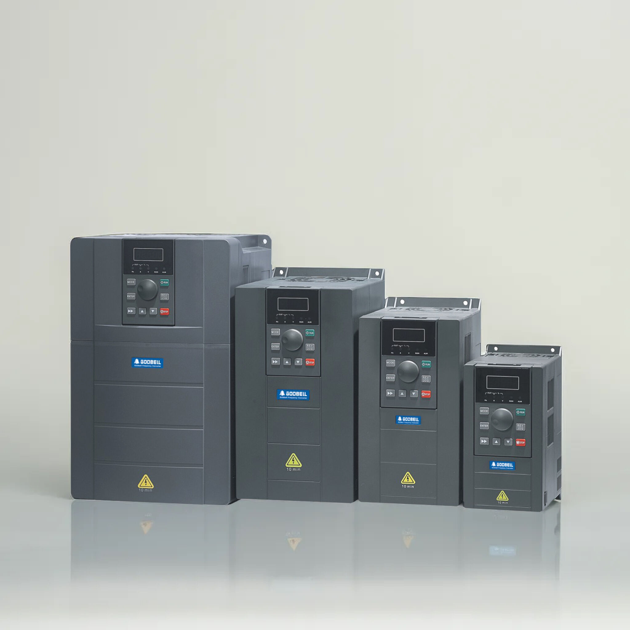 Install single phase to 3 phase converter for small factory motors.