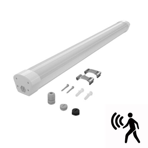 aluminium & pc drievoudig licht,IP65 waterdicht licht voor garage, kelder, werkplaats, magazijn