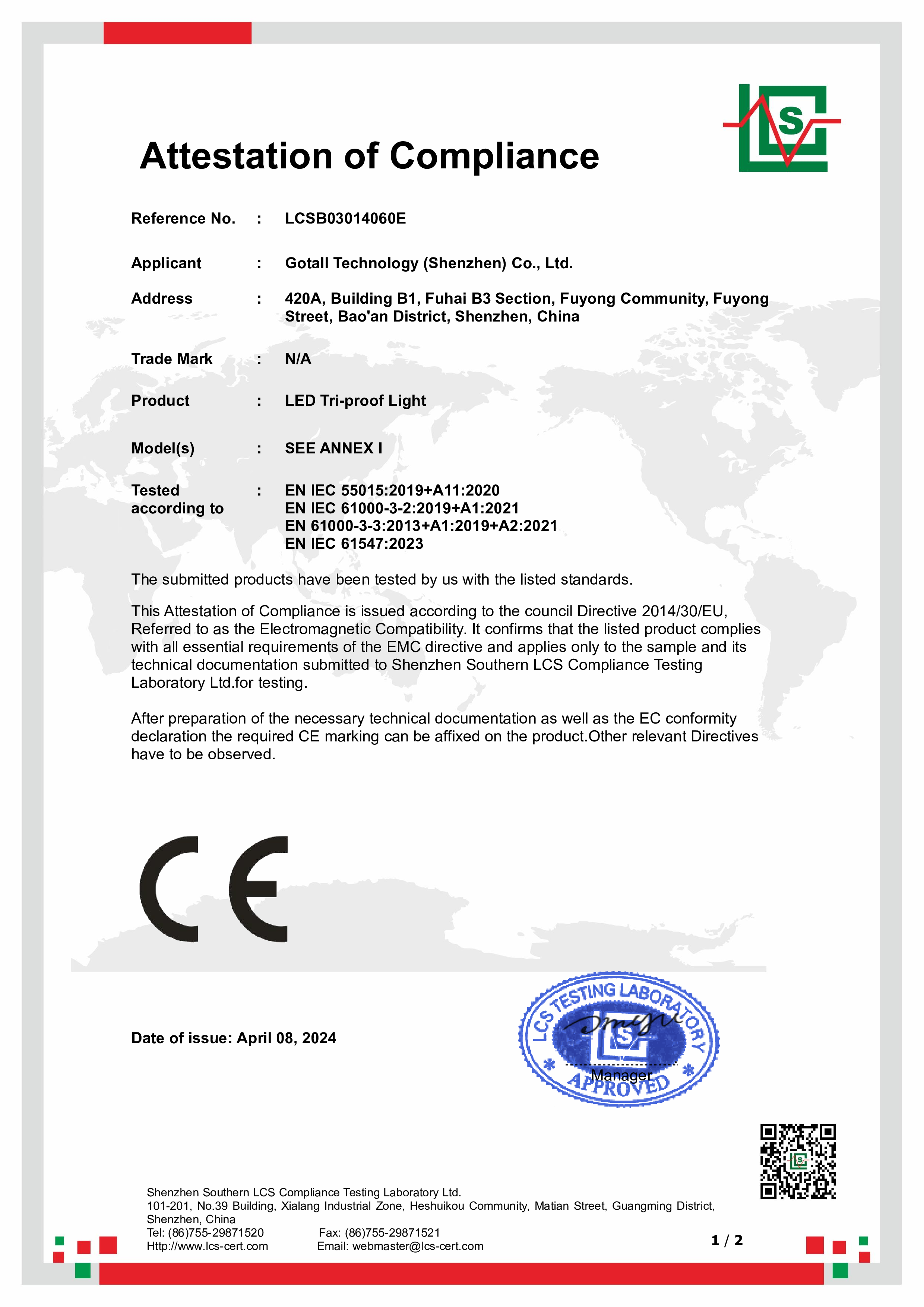 LCSB03014060E-Attestation of Compliance