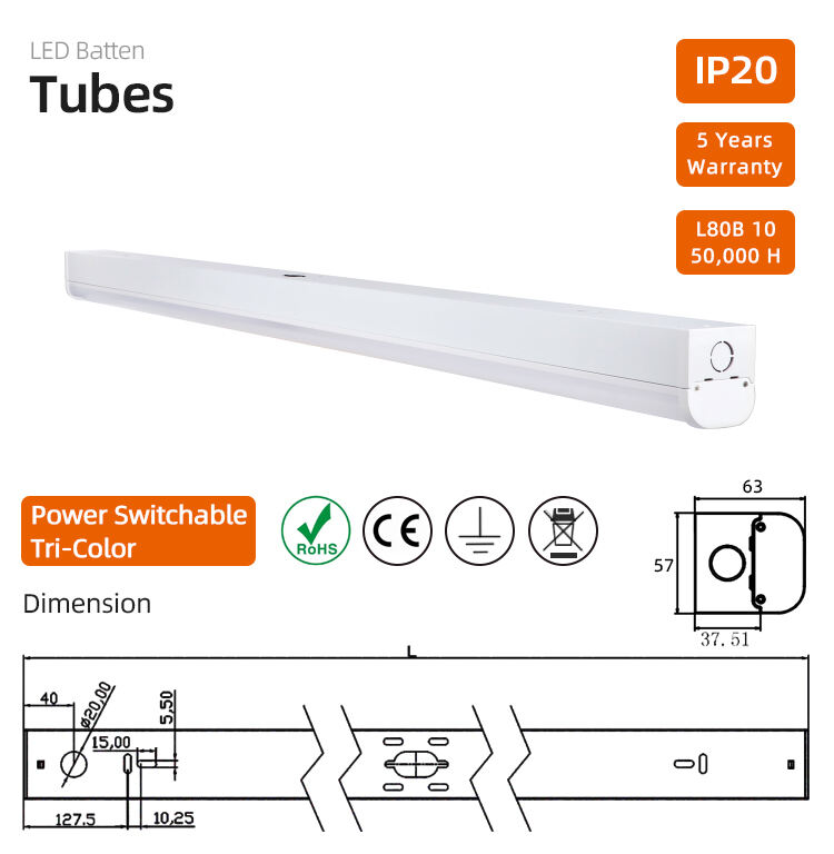 BA010 LED Batten Light details