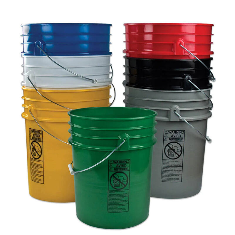 Factory Custom Color Food Grade PP 5 Gallon Plastic Bucket Pail With Lid and Handle