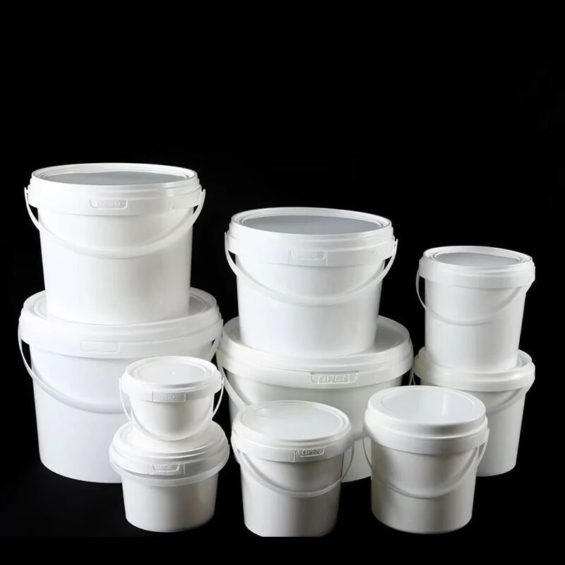 Factory Wholesale HDPE Food Grade 1L-5LPlastic Bucket Nature Color Shape Recyclable Container for Liquid Water